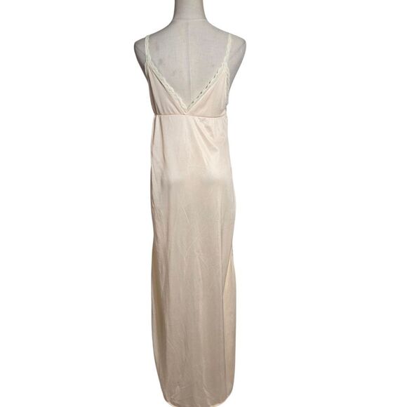 Avon Fashions Vintage Peach Cream Lace Nightie Maxi Dress - Picture 4 of 9